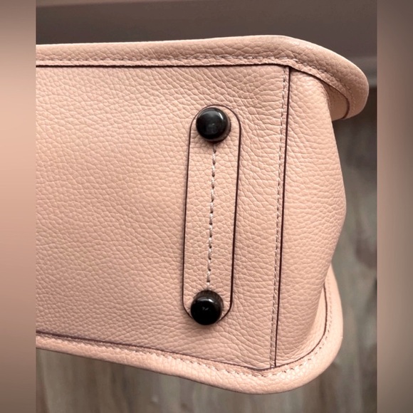 Coach Tyler Carryall Pink/Peach Pebbled Leather Tote Bag *Minor Flaws* - Picture 11 of 14